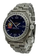 Breitling 43mm Emergency Orbiter 3 Blue Dial Titanium ! Ref: E56321! 3