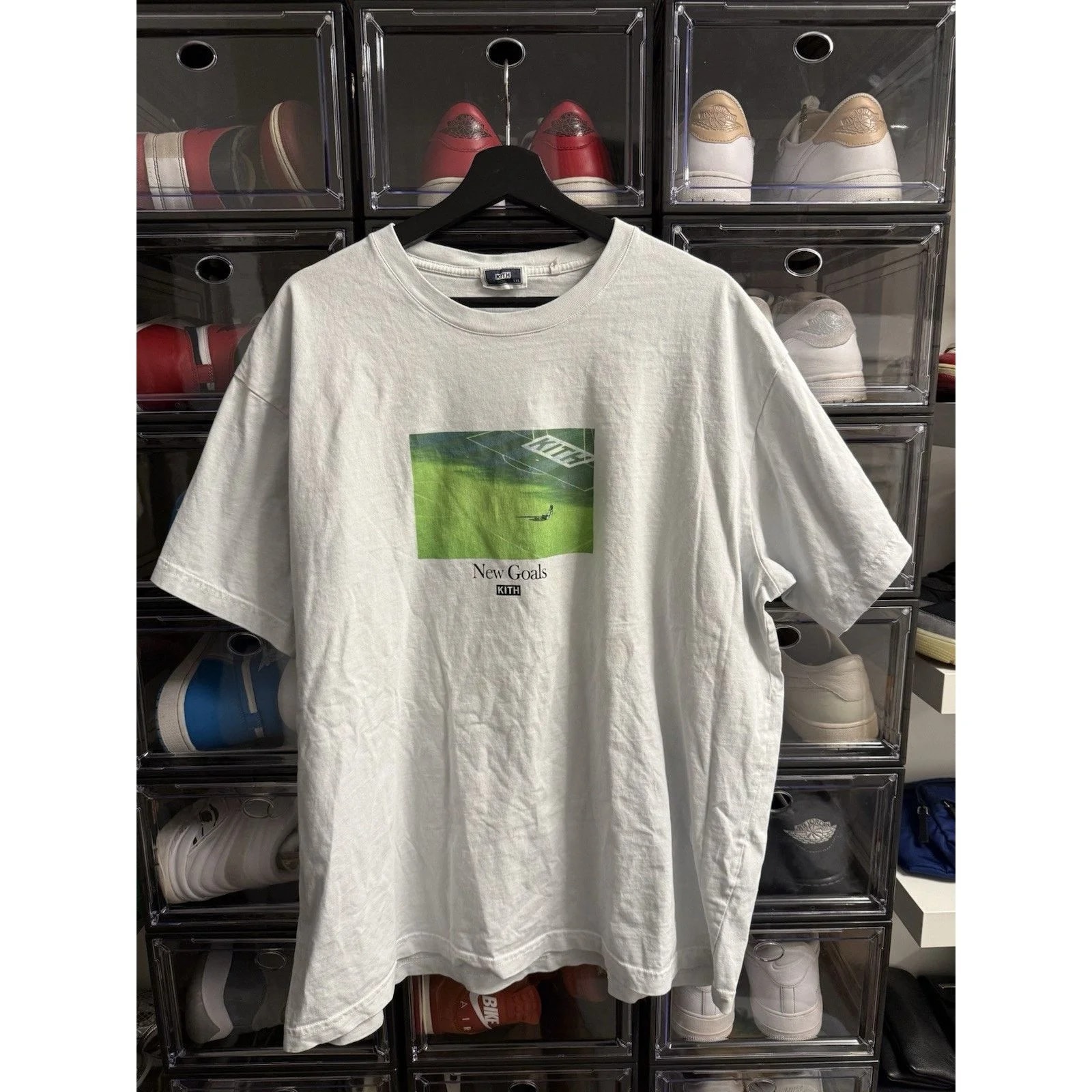KITH — Kith New Goals Graphic T Shirt XXL Soccer Field Photo — streetwear — resale