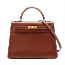Hermès — Hermès Kelly 32 Serie Lisse Noisette Metal Fittings □G:2003 — Handbag — resale
