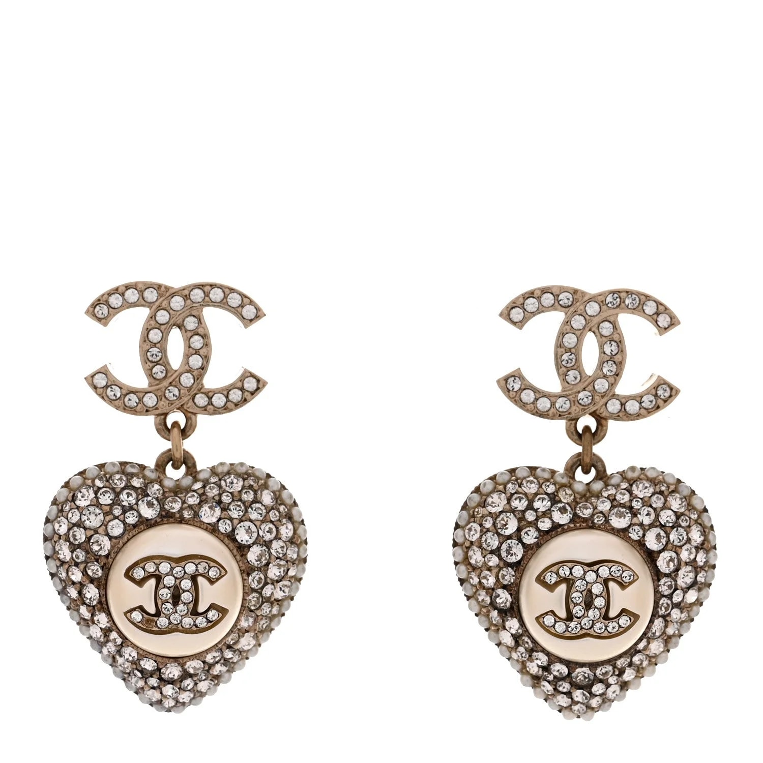 Chanel — CC Heart Drop — Jewelry — resale