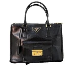 Prada — Authentic Prada Galleria Front Pocket Turn — Handbag — resale