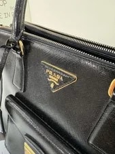 Authentic Prada Galleria Front Pocket Turn 4
