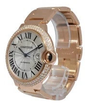 Cartier Ballon Bleu 42mm 18k Rose Gold Diamond Automatic WE9008Z3 2999 3