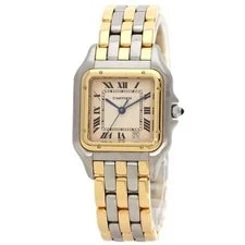 Cartier — Cartier Panthere MM 1 Row Watches Stainless Steel/SSxK18YG — Watch — resale