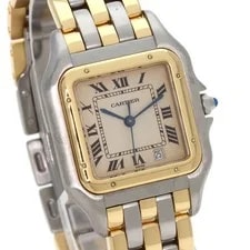 Cartier Panthere MM 1 Row Watches Stainless Steel/SSxK18YG 4
