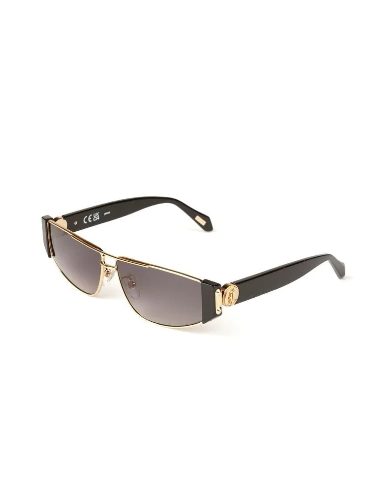 Just Cavalli Sjc179 Metal Rectangular Frame Sunglasses — Rose Gold 2