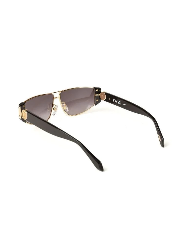 Just Cavalli Sjc179 Metal Rectangular Frame Sunglasses — Rose Gold 3