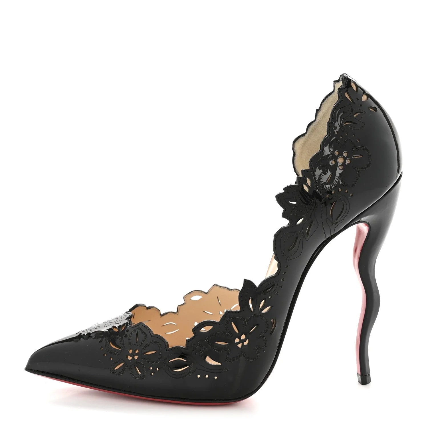 Christian Louboutin — Crepe LipStrass 100 38 — Designer Shoe — resale