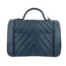 Chanel Chevron Top Handle Flap A57213 GP Hardware Calf le 2