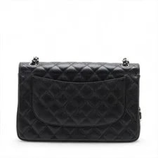 Chanel Dekamatrasse 30 Large Skin Double Flap Double Chain Silv 2