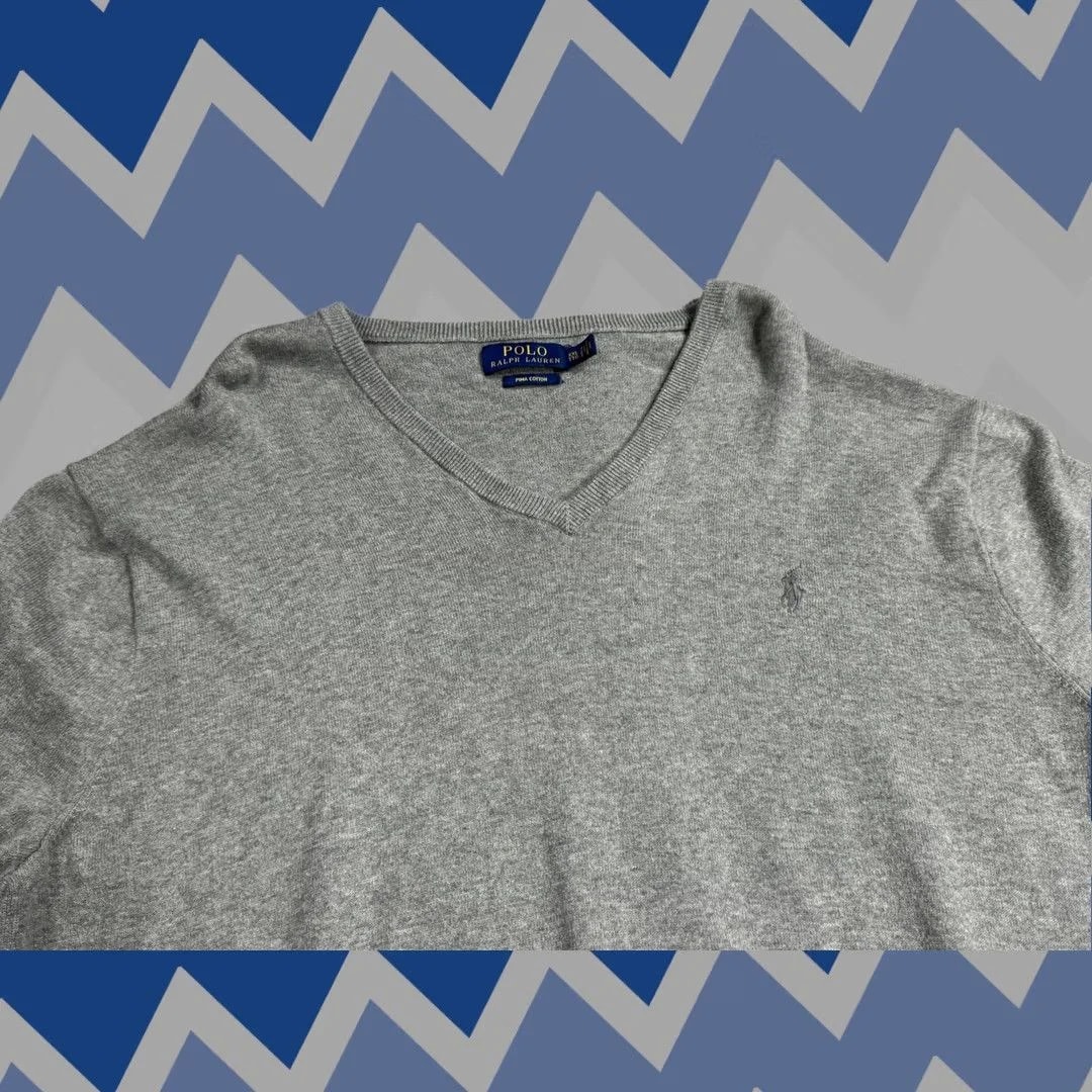 Polo Ralph Lauren — Polo Ralph Lauren Sweater 2XL V Neck Pullover Pima Cotton Logo — streetwear — resale