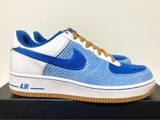 Vtg 2007 Nike Air Force 1 Prm 07 Unvrsty Bl Vrsty Ryl 315180-441 Us7.5 4