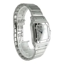 Cartier Santos W20018D6 Stainless Steel Diamond 29mm 1987 #KNW2412 3