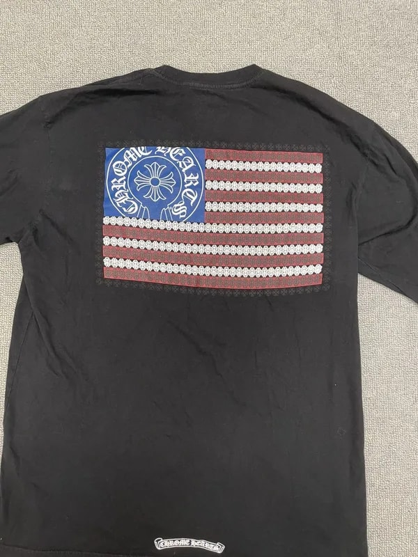 Chrome Hearts — Hearts American Flag LS Tee — streetwear — resale