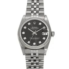 Rolex — Rolex Datejust 78274G 31mm Stainless Steel Black #WW1610 — Watch — resale