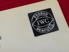 Original IWC Warranty Blank Card 4