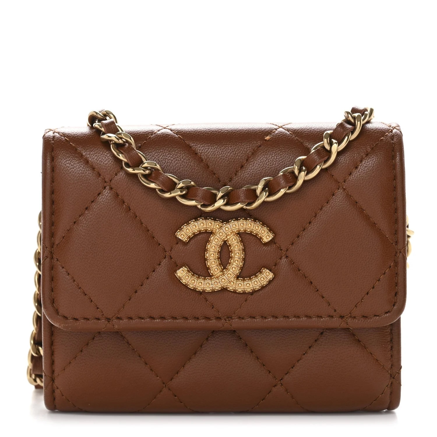 Chanel — Studded CC With Chain — Handbag — resale