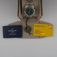Breitling Avenger Automatic Green Dial on Bracelet A17328101L1X1 Complete 4