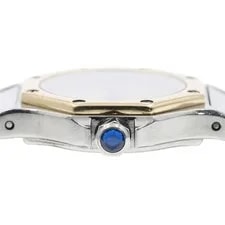 Cartier Santos Octagon SM W2001683 24mm Ss/yg Beige Dial Date Quartz #C445 4