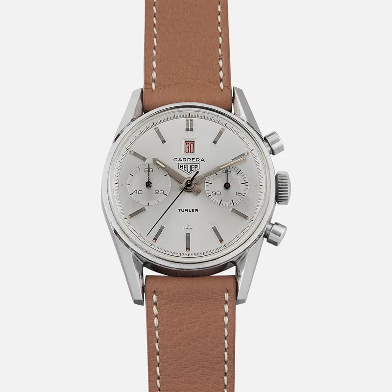Heuer — 1960s Heuer Carrera Ref. 3147S 'First Execution Dato 45' Retailed By Türler — Watch — resale