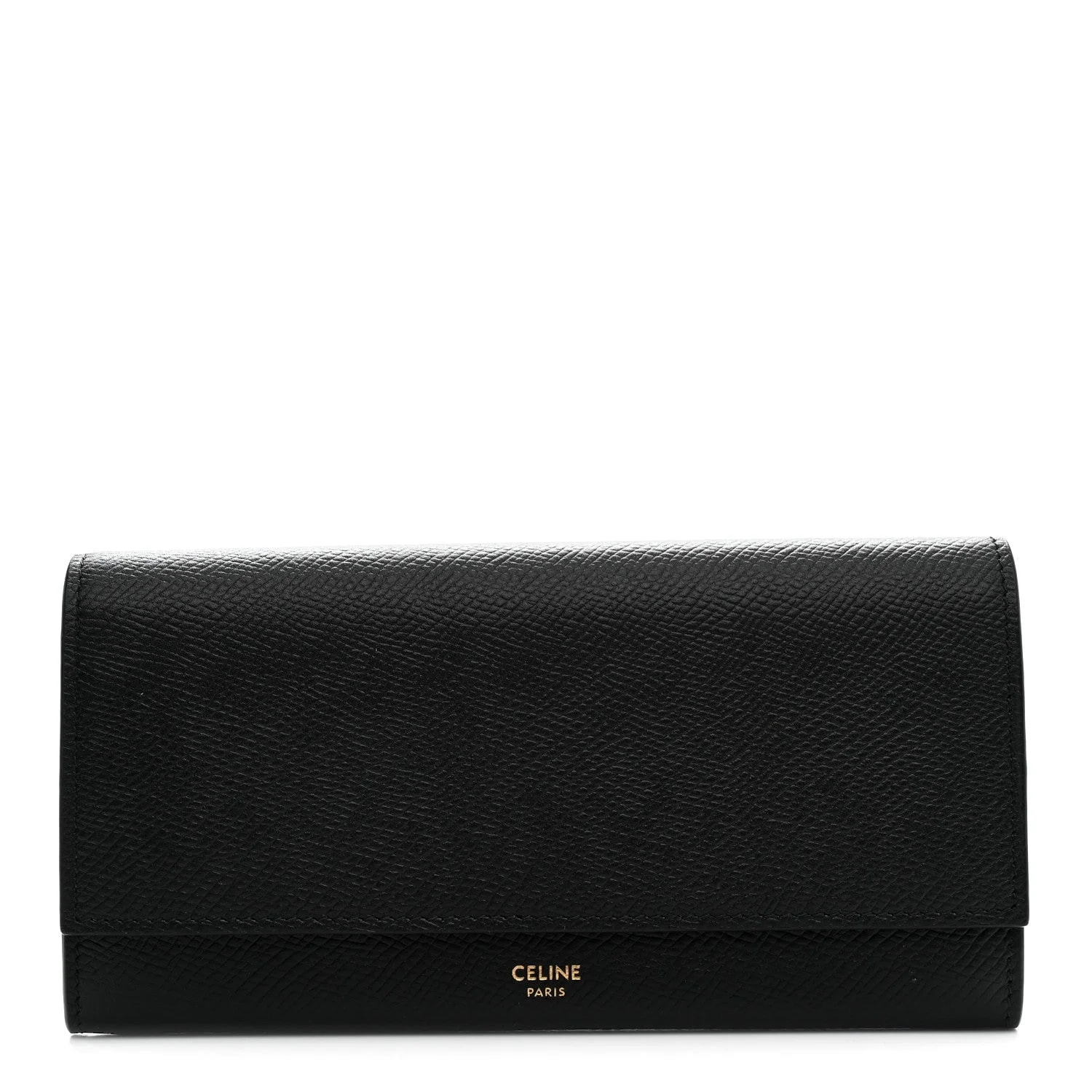 Celine — Grained Large Flap Wallet — Accessory — resale