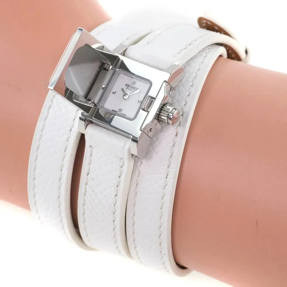 Hermes Medor Rock Quartz Lacquered Steel and Leather 2