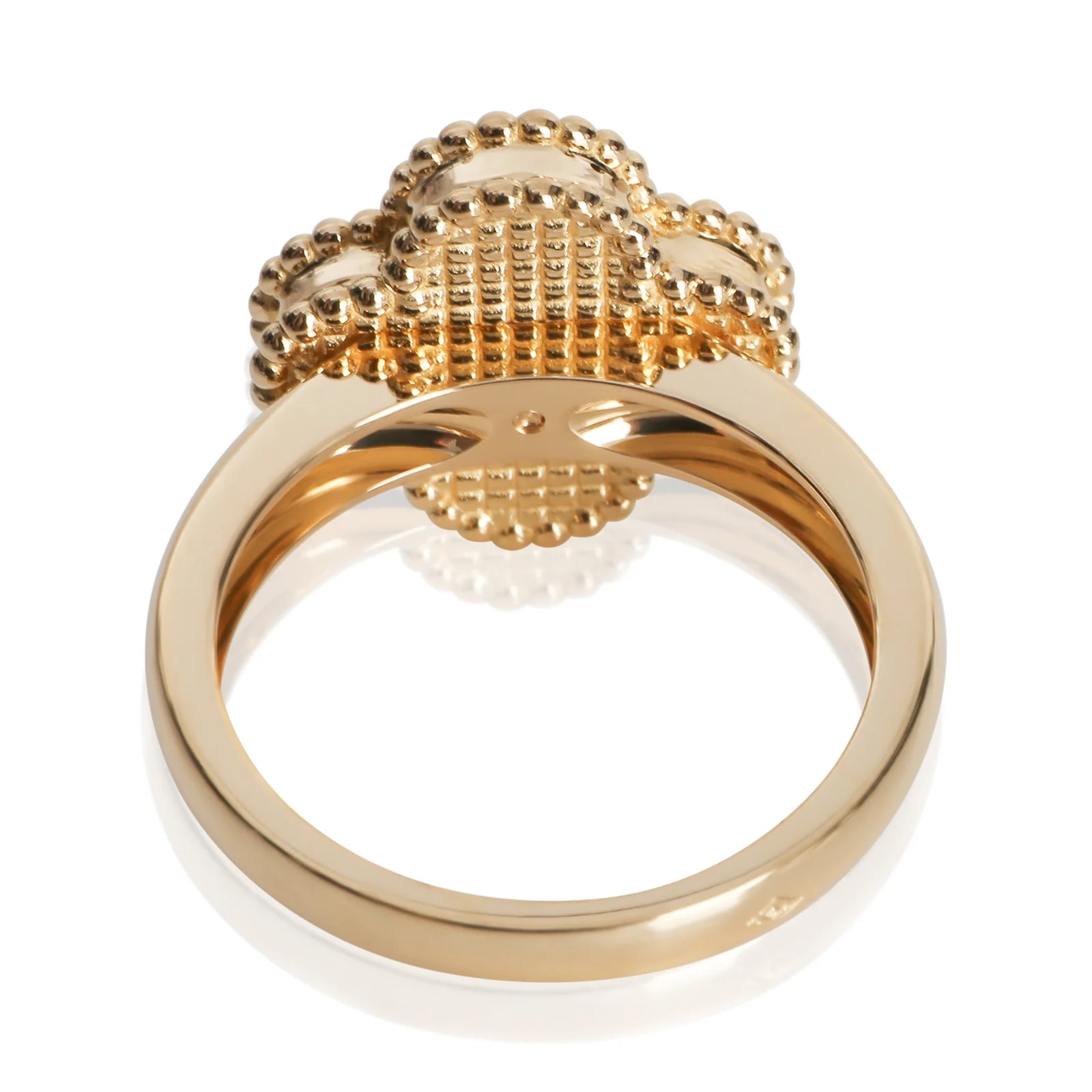 Van Cleef & Arpels Yellow Gold Carnelian and Alhambra 18k 3