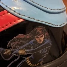 A Bathing Ape Bapesta Marvel Widow Sneakers 4