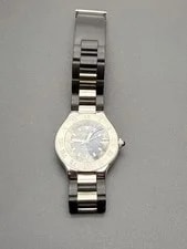 Cartier Autoscaph 21 37mm -Black Rubber Strap- Authentic Ref. 2427 2