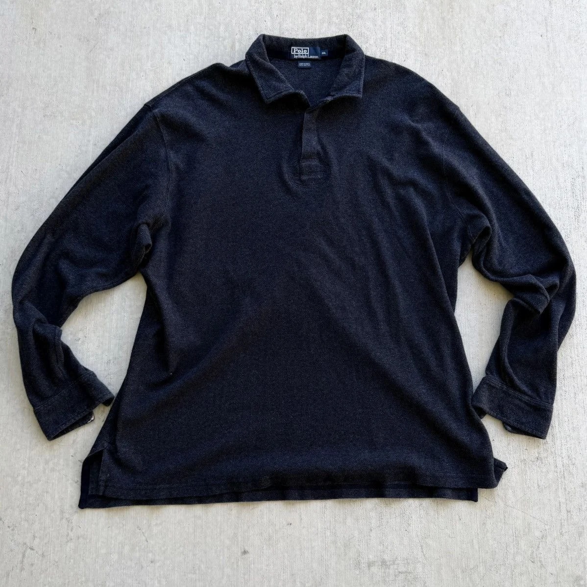 Ralph Lauren Polo Shirt Long Sleeve Herringbone — streetwear — resale