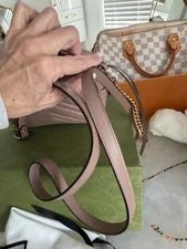 Authentic Gucci GG Marmont Matelasse Mini Camera Crossbody Dusty 4