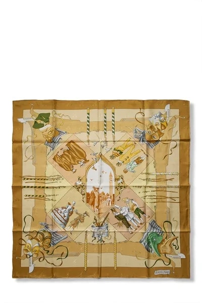Hermès — & 'Le Carnaval de Venise' Scarf 90 — Accessory — resale