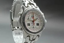 【N +++】 TAG Heuer SEL.s/el CG1111-0 Chronograph White Dial Quartz 2