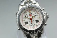 【N +++】 TAG Heuer SEL.s/el CG1111-0 Chronograph White Dial Quartz 3