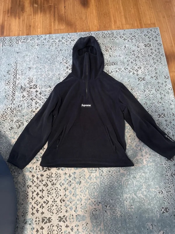 Supreme — Supreme Polartec Facemask Half Zip Hooded Sweatshirt — streetwear — resale