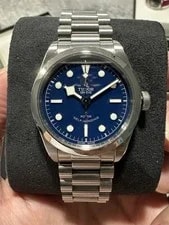 Tudor Heritage Black Bay 36 36mm Blue Dial Auto Swiss SS Bracelet Box Manual 2