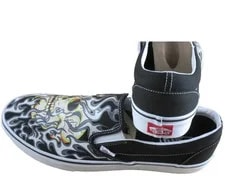 Vans Classic Slip on Skull Shoes Size 10.5 NEW 3