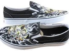 Vans Classic Slip on Skull Shoes Size 10.5 NEW 4