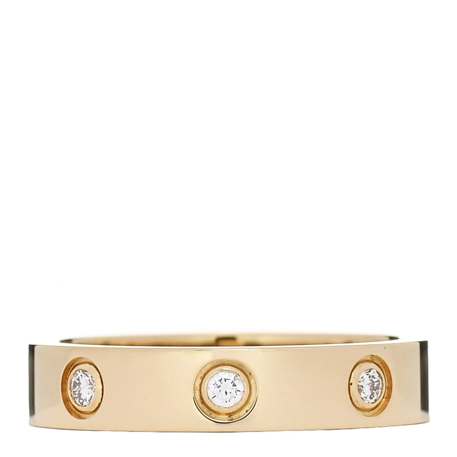18K Yellow Gold 8 4mm Love Wedding Band 51 5.75 3