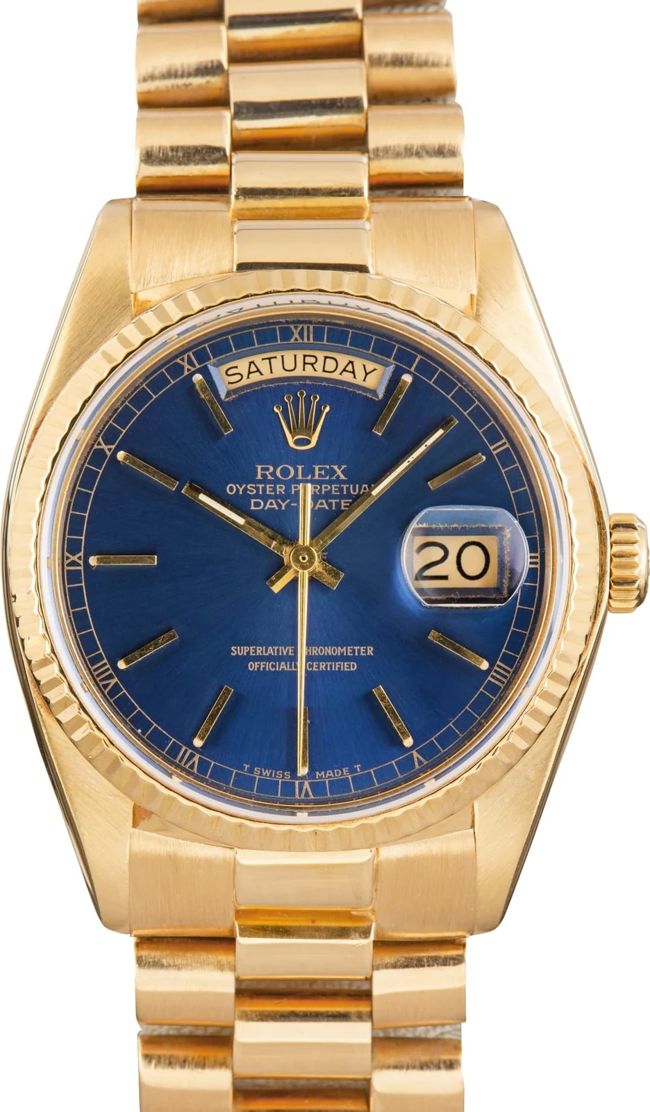 Rolex — Rolex Day-Date 36 Ref 18038 Blue Dial — Watch — resale