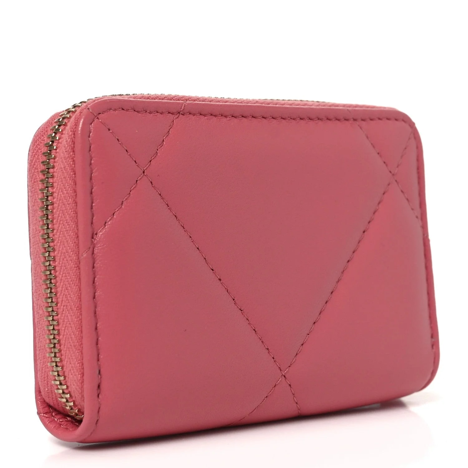 Chanel 19 Zip Around Coin Purse Wallet Light 3