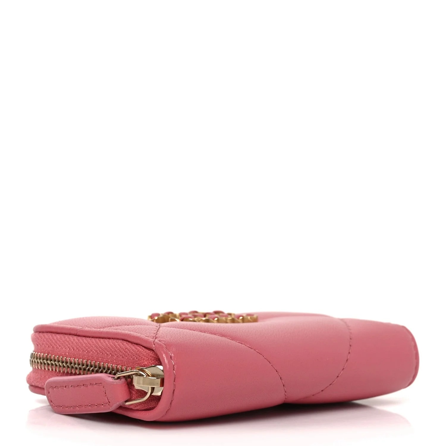 Chanel 19 Zip Around Coin Purse Wallet Light 4