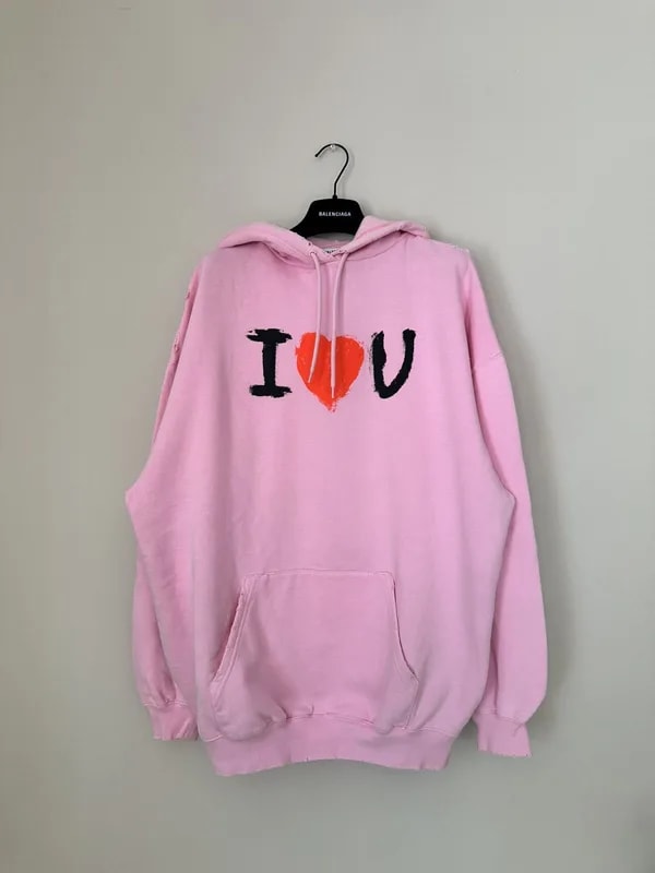 Balenciaga — Balenciaga I Love You Hoodie — streetwear — resale