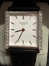 Patek Philippe — Patek Philippe 3519 Diamond Solid 18k W Gold Swiss — Watch — resale