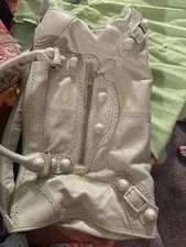 Balenciaga Large Satchel Top Handle Zip Studded Buckle Mirror 2