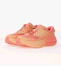 Hoka One Bondi L BP 2 Vibrant Bloom Shoes Cantaloupe 10.5 / 2