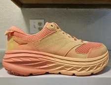 Hoka One Bondi L BP 2 Vibrant Bloom Shoes Cantaloupe 10.5 / 3
