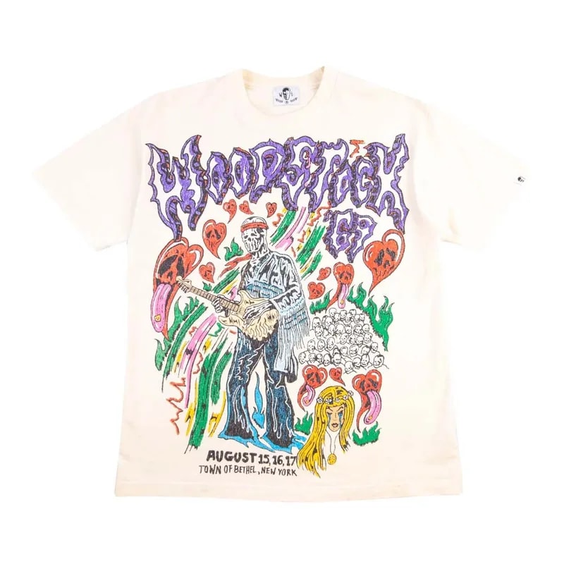 Woodstock Tee Natural Bone — streetwear — resale
