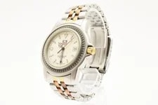 Tag Heuer — TAG Heuer 955.713G Quartz 36mm White Dial Gold Silver Band From Japan — Watch — resale