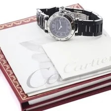Cartier W3140003 Pasha Sea Timer Date Quartz Good Condition With 940491 2